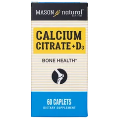 Mason Natural Calcium Citrate + D3 - Bổ sung canxi hữu cơ cho cơ thể  223296