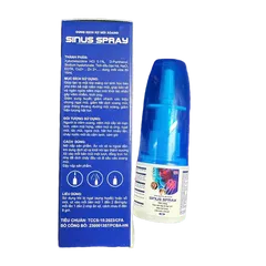 Dung Dịch Xịt Mũi Xoang Sinus Spray Giúp Giảm Nhanh Các Viem Xoang, Hắt Hơi, Cảm Cúm - 15ml