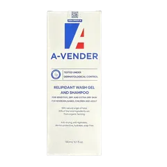 Dầu Tắm Gội Dưỡng Ẩm Da A-Vender - Gel Tắm & Gội Chống Khô Da, Không Chứa Xà Phòng, An Toàn Cho Cả Gia Đình - 180ml