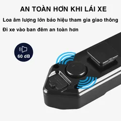 Đèn Xi Nhan Xe Đạp PÊ ĐAN LED Siêu Sáng Điều Khiển Không Dây Chống Nước IPX4 - Sạc USB Tiện Lợi Cho Người Đạp Xe