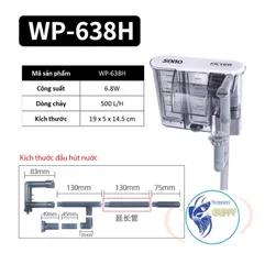 Máy Lọc Thác Mini SOBO WP-618H 628H 638H - Thiết Bị Tăng Chất Lượng Nước Bể Cá, Tiết Kiệm Điện và Tạo Hiệu Ứng Thác Nước