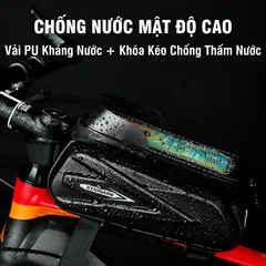 Túi Treo Xe Đạp PÊ ĐAN Chống Nước Chất Liệu PU - Tích Hợp Màn Hình Cảm Ứng TPU Đựng Điện Thoại Tiện Lợi Cho Người Đạp Xe