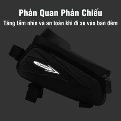 Túi Treo Xe Đạp PÊ ĐAN Chống Nước Chất Liệu PU - Tích Hợp Màn Hình Cảm Ứng TPU Đựng Điện Thoại Tiện Lợi Cho Người Đạp Xe