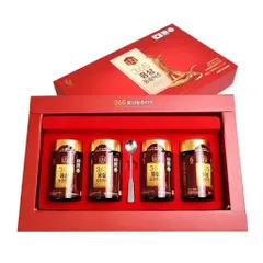 Cao Hồng Sâm Đông Trùng Hạ Thảo 365 Hàn Quốc 240g - Tăng Cường Sức Khỏe, Cải Thiện Hệ Miễn Dịch, 4 Lọ Thảo Dược Tự Nhiên