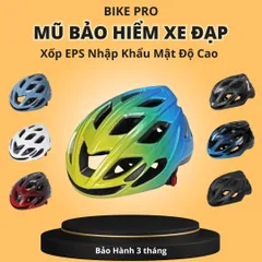 Mũ Bảo Hiểm Xe Đạp BIKE PRO Siêu Nhẹ Điều Chỉnh Kích Thước Chất Liệu EPS Cho Nam Nữ - An Toàn Khi Đạp Xe, Trượt Ván, Leo Núi