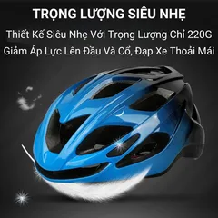 Mũ Bảo Hiểm Xe Đạp BIKE PRO Siêu Nhẹ Điều Chỉnh Kích Thước Chất Liệu EPS Cho Nam Nữ - An Toàn Khi Đạp Xe, Trượt Ván, Leo Núi