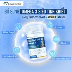Dầu Cá Omega 3 1000mg AusNatures - Hỗ Trợ Tim, Trí Não, Thị Lực - Viên Uống Tự Nhiên, 110 Viên Giảm Viêm Khớp