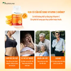 Viên Uống Kẽm & Vitamin C AusNatures Super Immune - Hỗ Trợ Đề Kháng, Giảm Mụn, Đẹp Da - 60 Viên (60 Ngày)