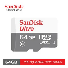 Thẻ Nhớ Micro SD SanDisk 64Gb Class 10 thẻ nhớ chuyên dụng camera, tốc độ cao, siêu bền, 5 năm, 1 đổi 1 