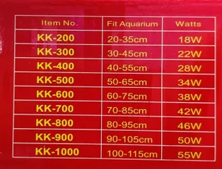 Đèn LED Máng KAOKUI 3 Chế Độ Màu WRGB - Đèn Trang Trí Bể Cá Thủy Sinh Chất Lượng Cao, Đèn LED 5730, Phù Hợp Cho Nhiều Kích Thước Bể