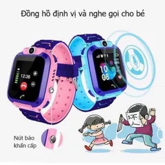 Đồng Hồ Thông Minh Trẻ Em Q12 - Nghe Gọi 2 Chiều, Nhắn Tin, Định Vị LBS, Chống Nước IP67, Tính Năng SOS Khẩn Cấp Cho Trẻ Em