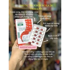 Bộ 12 hộp Viên Xương Khớp Noxa Thái Lan - Giảm Đau Xương Khớp, Hỗ Trợ Phục Hồi Sức Khỏe