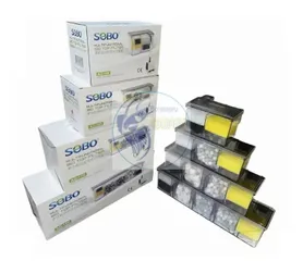 Bộ Lọc Tràn SOBO Thế Hệ Mới Tích Hợp Máy Bơm - Lọc Nước Cảnh Cá Tép Hiệu Quả với Nhiều Vật Liệu Lọc đi kèm