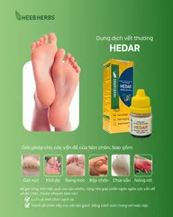 Gói 6 Dung Dịch Vết Thương Hedar - Giảm Đau, Cầm Máu, Hỗ Trợ Làm Lành Nhanh Chóng Và Ngăn Ngừa Sẹo Cho Vết Thương, Vết Bỏng