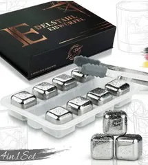 Set 8 Viên Đá Lạnh Inox Le Flair - Dụng Cụ Pha Chế Sang Trọng Giữ Nguyên Hương Vị Thức Uống - Hàng Đức Chất Lượng Cao