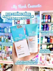 Kem Chống Nắng Pretty Skin Hydra B5 SPF 50+ - Kem Dưỡng Trắng và Phục Hồi Da, Bảo Vệ Tia UV, Chăm Sóc Da Từ Thiên Nhiên