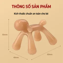 Gặm Nướu Silicon Cao Cấp Cho Bé Hình Con Chó Dễ Thương