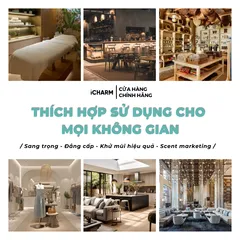 Máy Xông Tinh Dầu iCHARM i119 - Khuếch Tán Tinh Dầu Công Nghệ Nano Nhật Bản, Bluetooth Điều Khiển, Thích Hợp Cho Spa, Khách Sạn, 150m²