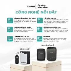 Máy Xông Tinh Dầu iCHARM i119 - Khuếch Tán Tinh Dầu Công Nghệ Nano Nhật Bản, Bluetooth Điều Khiển, Thích Hợp Cho Spa, Khách Sạn, 150m²