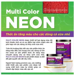 Cám Multibio Multi Color Neon - Thức Ăn Dinh Dưỡng Cho Cá Neon, Bảy Màu, Thủy Sinh Nhỏ, Cải Thiện Màu Sắc Tự Nhiên