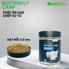Cám Cá Chép Sư Tử Multibio 0.75 Lít - Hạt Chìm và Nổi 3.0mm, Dinh Dưỡng Cao Giúp Cá Khỏe Mạnh và Phát Triển Toàn Diện
