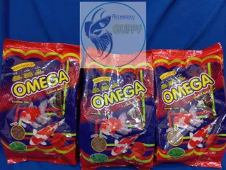 Thức Ăn Cá Koi Omega 1kg - Cám Thái Cao Cấp Cho Cá Cảnh Vàng & Cá Thủy Sinh, Dinh Dưỡng Tối Ưu, Hạt Nhỏ 2mm