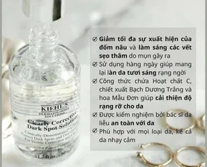 Serum Kiehl's Clearly Corrective 15ml - Dưỡng Trắng Giảm Thâm Chất Lượng Cao Cho Làn Da Sáng Mịn và Đều Màu