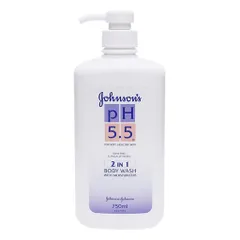Sữa Tắm Johnson's pH 5.5 Dưỡng Ẩm Da Cho Người Lớn 750ml - 2 trong 1 Sạch Da & Dưỡng Ẩm Mịn Màng, Mỹ Phẩm Chăm Sóc Cơ Thể Nhật Bản