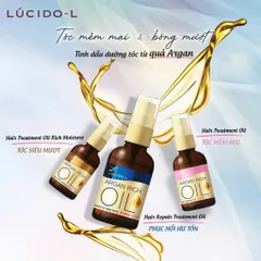 Tinh Dầu Dưỡng Tóc Phục Hồi Hư Tổn Lúcido-L 60ml - Dưỡng Ẩm, Bảo Vệ Tóc Khỏi Nhiệt và Tia UV, Giúp Tóc Mềm Mượt, Bóng Khỏe