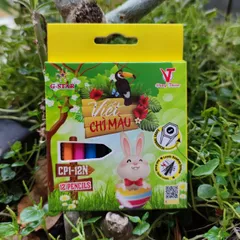 Bút Chì 12 Màu G-Star CP1 - Bút Chì Ngắn Tươi Sáng Cho Học Sinh - Giúp Tác Phẩm Nghệ Thuật Nổi Bật