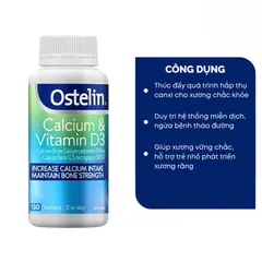 Canxi Ostelin calcium & Vitamin D3 Úc cho bà bầu, 130 viên