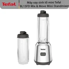 Máy Xay Sinh Tố Mini Tefal BL15FD - Thiết Kế Gọn Nhẹ, Dung Tích 0,6 Lít, Công Suất 300W, Dễ Dàng Vệ Sinh, Thích Hợp Mang Theo