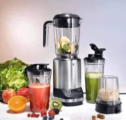 Máy Xay Đa Năng WMF Pro 1200W - Blender Chuyên Dụng, Kèm 2 Bình Sinh Tố và Hộp Đựng Thực Phẩm - Thương Hiệu Đức, Bền Bỉ, Êm Ái