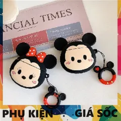 Vỏ Bọc AirPods 1 2 PRO Silicon - Thiết Kế Mickey Mouse Hồng, Bảo Vệ Tai Nghe Không Dây, Phụ Kiện Thiết Thực Cho Fan Hâm Mộ