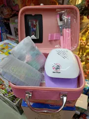 Vali Đồ Chơi Trang Điểm 768-7 - Bộ Máy Làm Nail Thú Vị Cho Các Bé Yêu Thích Làm Đẹp và Sáng Tạo