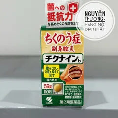Viên uống giảm viêm xoang Nhật Bản Kobayashi Chikunain - Giảm nghẹt mũi, chảy nước mũi, hỗ trợ dị ứng xoang 56 viên