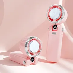 Quạt Tích Điện Nini Đeo Cổ Sò Lạnh - 100 Tốc Độ Mát Mẻ, Thiết Kế Nhỏ Gọn Tiện Dụng Cho Mùa Hè Nóng Bức