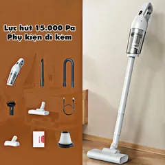 Máy Hút Bụi Cầm Tay Không Dây Amazon Basics MX-113 Pro - Lực Hút 16000 Pa, Pin 4000 mAh, Tiện Dụng Cho Gia Đình