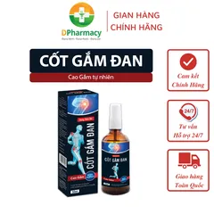 Dung Dịch Xịt Cốt Gắm Đan - Giảm Đau, Làm Ấm Da Nhanh Chóng Cho Vùng Đau Nhức, Hỗ Trợ Thể Thao, Massage Thoải Mái