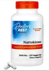 Viên uống Doctor's Best Nattokinase hỗ trợ tim mạch ngăn ngừa đột quỵ 90 viên, hàng nhập Mỹ