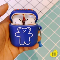 Vỏ Bọc Airpods 1 2 PRO Gấu Bear Brunch Brother - Bao Silicon Chống Va Đập Cho Hộp Sạc Tai Nghe AirPods 1 2 PRO