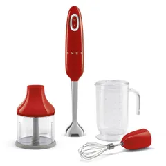 Máy Xay Sinh Tố Cầm Tay SMEG HBF03RDEU - Công Suất 700W, Thiết Kế Hiện Đại, Dụng Cụ Đa Năng Trong Bếp
