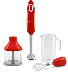 Máy Xay Sinh Tố Cầm Tay SMEG HBF03RDEU - Công Suất 700W, Thiết Kế Hiện Đại, Dụng Cụ Đa Năng Trong Bếp