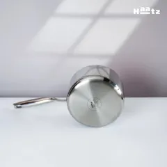 Quánh Inox 316 Đúc Đáy Liền 3 Lớp Haatz HYP316 (CIC1240) 16cm - Chất Liệu Cao Cấp, Bảo Hành 5 Năm, Dùng Được Trên Mọi Loại Bếp