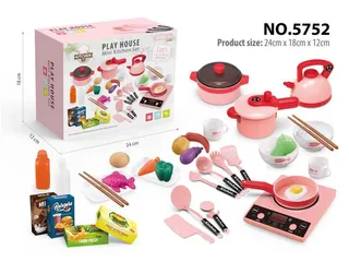 Bộ Đồ Chơi Nấu Ăn Có Đèn LED và Âm Thanh 5752 - Trải Nghiệm Bữa Tiệc Bếp Như Đầu Bếp Thực Thụ Cho Trẻ Em