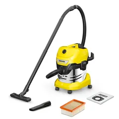 Máy Hút Bụi Karcher WD 4 S V - 1000W, Dung Tích 20L, Chất Liệu Thép Không Gỉ, Phù Hợp Cho Nhà Ở và Công Nghiệp