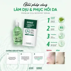 Serum SMAS Premium Cica Recovery - Dưỡng Ẩm, Làm Dịu Da, Tái Tạo Da - 120ml Hàn Quốc
