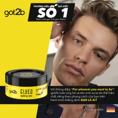 Sáp Vuốt Tóc Got2b Glued Spiking Wax 75ml - Giữ Nếp Tóc Cao, Tạo Kiểu Linh Hoạt, Chống Khô Cứng Tóc