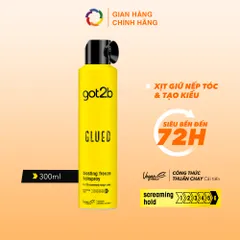 Gôm Xịt Tóc Got2b Glued Blasting Freeze 300ml - Giữ Nếp Cực Mạnh 72h, Tạo Kiểu Đỉnh Cao, Không Bết Dính, Phù Hợp Mọi Phong Cách