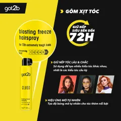 Gôm Xịt Tóc Got2b Glued Blasting Freeze 300ml - Giữ Nếp Cực Mạnh 72h, Tạo Kiểu Đỉnh Cao, Không Bết Dính, Phù Hợp Mọi Phong Cách